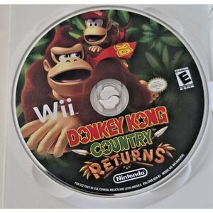 Donkey Kong Country Returns Wii Tested Working Disc Blank Case No Manual